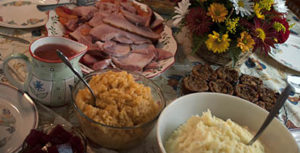 Tradicional cena de Acción de Gracias