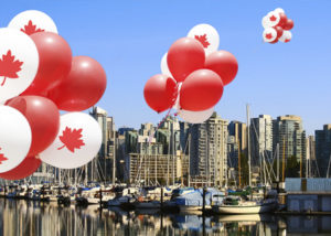 Lanzamiento de globos en Vancouver