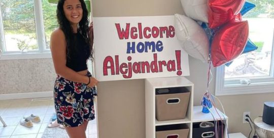 Alejandra, bienvenida a USA